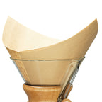 CHEMEX Filtres en papier naturels carrés 6 tasses