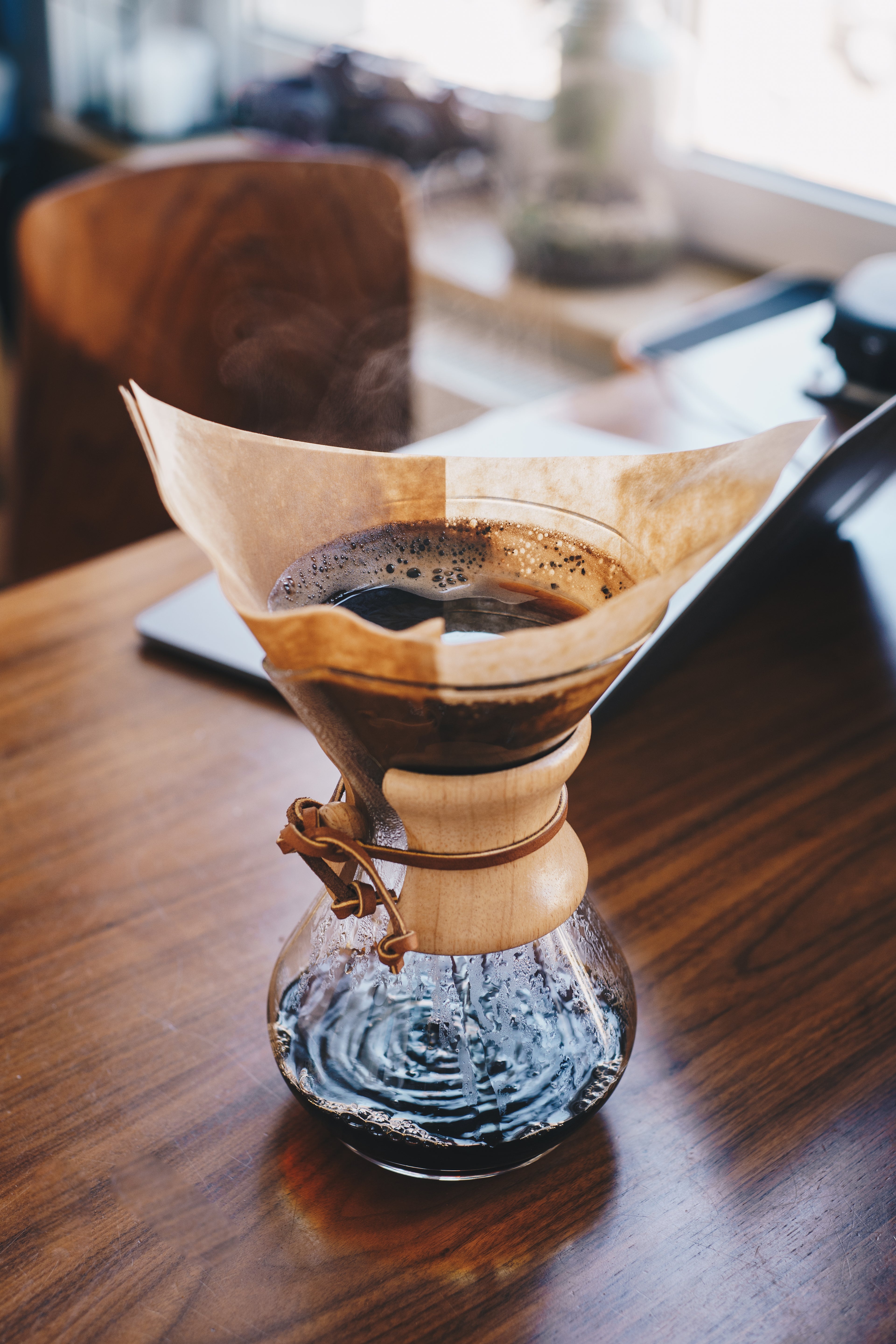 CHEMEX Filtres en papier naturels carrés 6 tasses