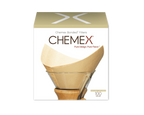 CHEMEX Filtres en papier naturels carrés 6 tasses